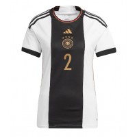 Deutschland Antonio Rudiger #2 Fußballbekleidung Heimtrikot Damen WM 2022 Kurzarm
